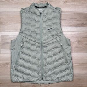Nike Therma-FIT ADV Repel AeroLoft Down Running Vest Sage FB7542-370 Men's Small